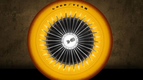 Не може да устоим да не хвърлим още един поглед към тези невероятни гуми. Всъщност, Goodyear произвежда четири чисто нови, полупрозрачни гуми за представянето на автомобила на салона в Женева.